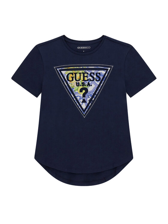 Guess Guess Футболка J6GI13 K6YW4 Cиній Relaxed Fit