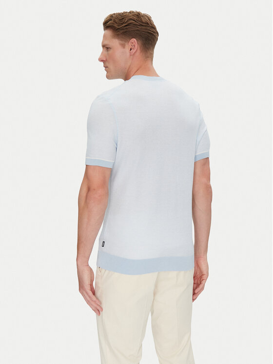 BOSS BOSS Футболка Jianfranco 50537642 Блакитний Regular Fit