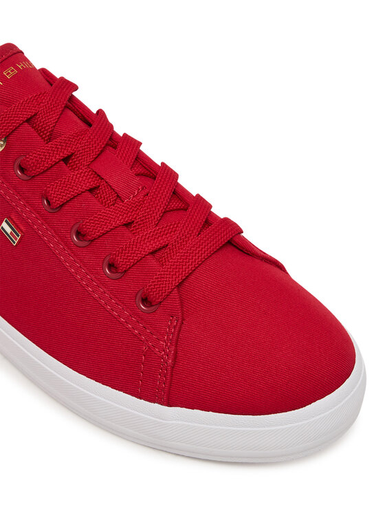 Tommy Hilfiger Сникърси Tommy Hilfiger Th Foxing Sneaker Canvas FW0FW09170 Червен