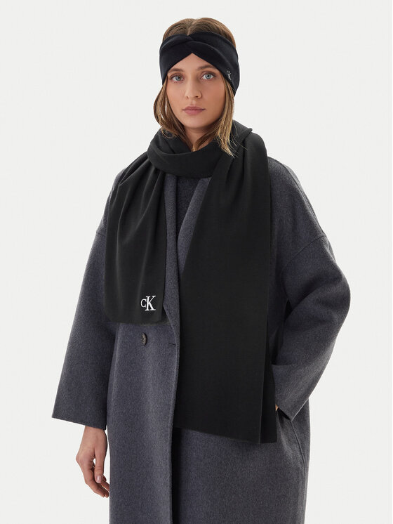 Calvin Klein Šal Calvin Klein Fine LV04D8021G Crna