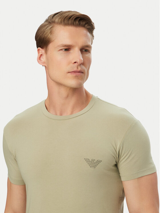 Emporio Armani Underwear Emporio Armani Underwear Camiseta EM000375 AF18890 U8046 Verde Slim Fit