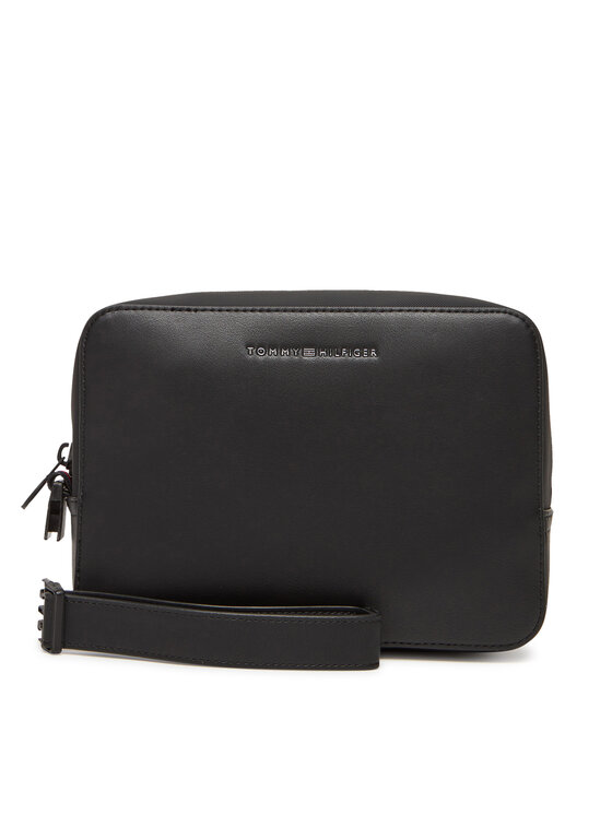 Tommy Hilfiger Τσαντάκι καλλυντικών Tommy Hilfiger Th Foundation Washbag AM0AM13527 Μαύρο