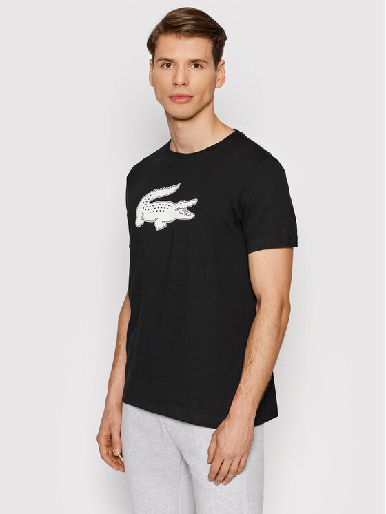 Lacoste Lacoste Футболка TH2042 Чорний Regular Fit