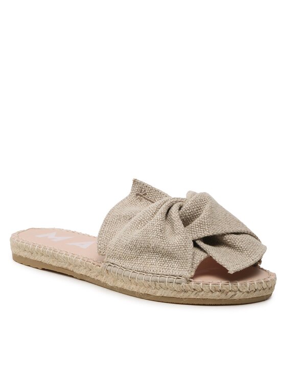 Manebi Еспадрильї Manebi Oragnic Hemp Sandals With Knnot O 7.1 JK Бежевий