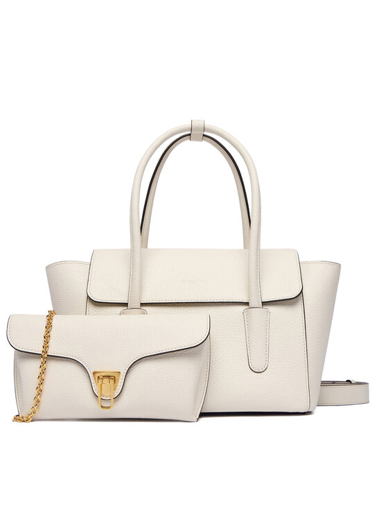 Coccinelle Bolso Coccinelle T8A Coccinelledouble Beat E1 T8A 18 02 01 Écru