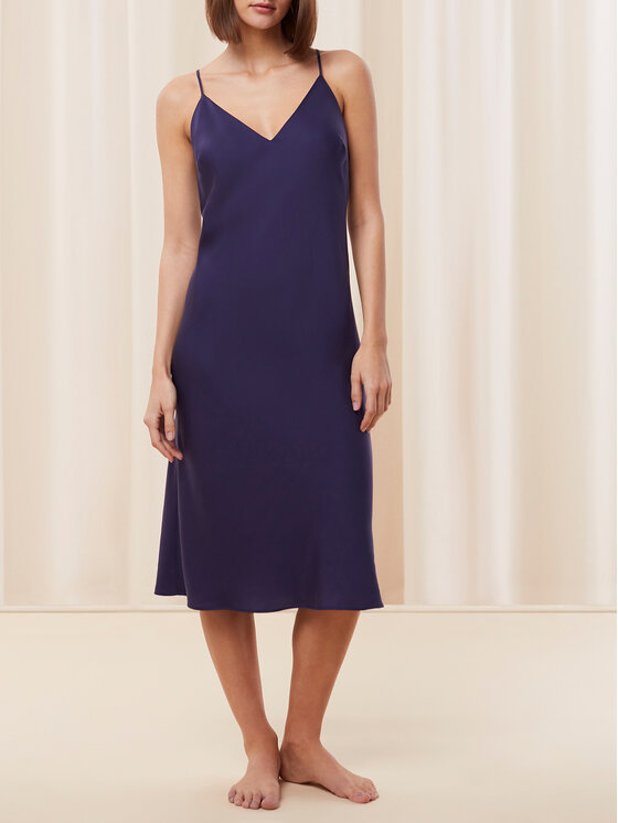 Triumph Triumph Camicia da notte Silky Sensuality 10216557 Blu scuro Regular Fit