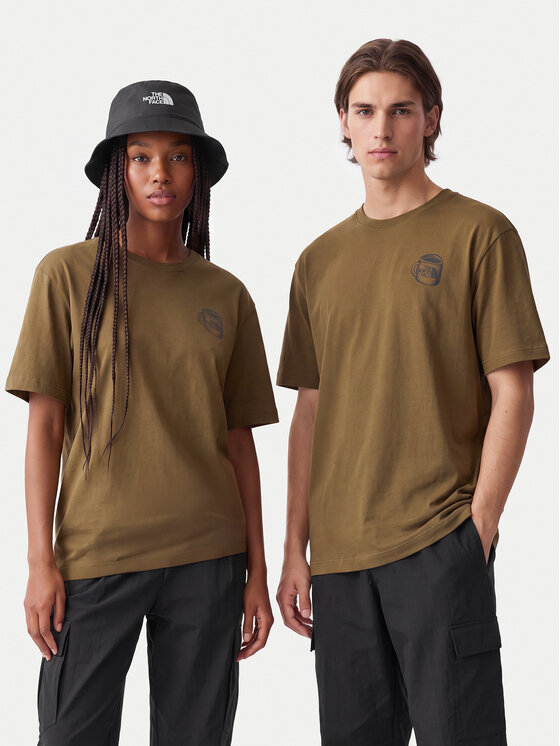 The North Face The North Face Camiseta Basecamp Barista Rlx Ss NF0A8JAA Marrón Relaxed Fit