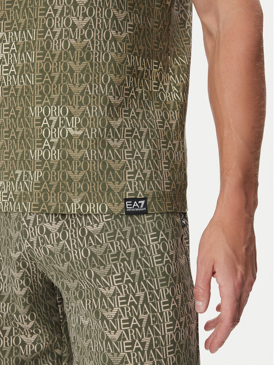 EA7 Emporio Armani EA7 Emporio Armani Camiseta 7M002819 AF12874 F7011 Verde Regular Fit