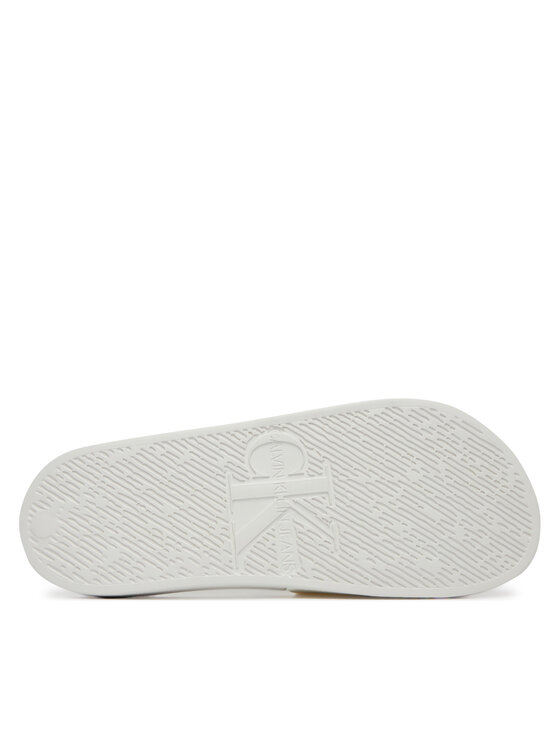 Calvin Klein Jeans Nazouváky Calvin Klein Jeans Slide Monogram Tpu YW0YW01715 Bílá