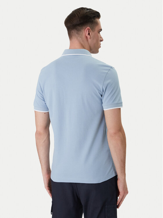 BOSS BOSS Polo Passertip 50507699 Celeste Slim Fit
