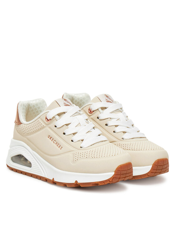 Skechers Sneakersy Skechers Uno Gen1-Shimmer Away 310545L/NAT Béžová