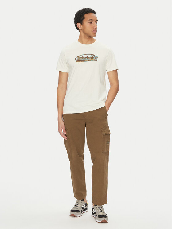 Timberland Timberland Футболка TB0A6DJY Білий Regular Fit