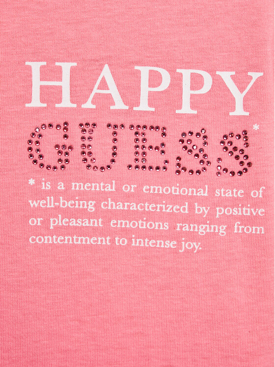 Guess Guess T-shirt J3YI37 K8HM4 Ružičasta Boxy Fit