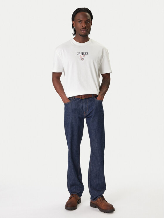 Guess Jeans Guess Jeans Футболка M6RI45 K8HM0 Білий Oversize