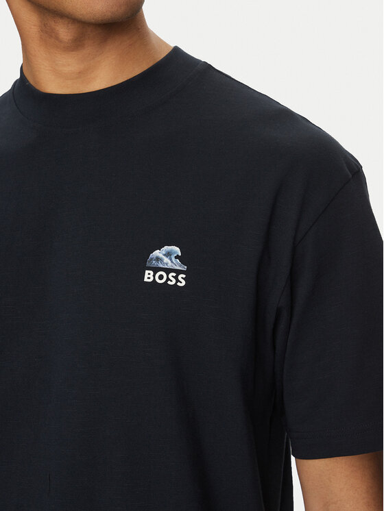 BOSS BOSS Футболка Numbers 50540520 Cиній Relaxed Fit