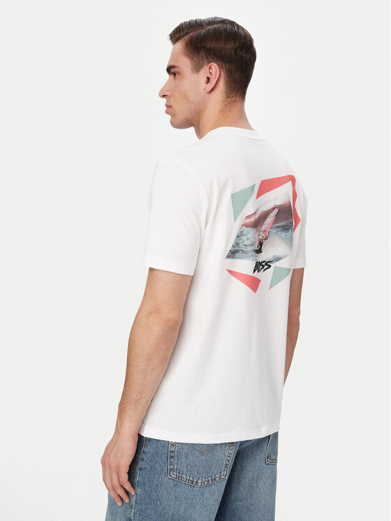 BOSS BOSS Camiseta Movement 50561872 Crema Regular Fit