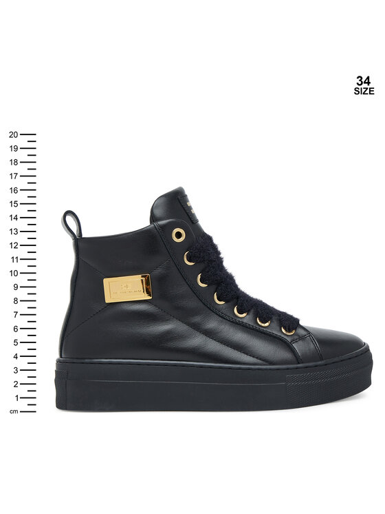Elisabetta Franchi Botine Elisabetta Franchi High Top Lace UP F4-A9E-0362-1251930 S Negru