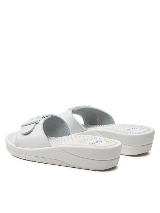 Scholl Παντόφλες Scholl New Massage F20054 1065 360 Λευκό