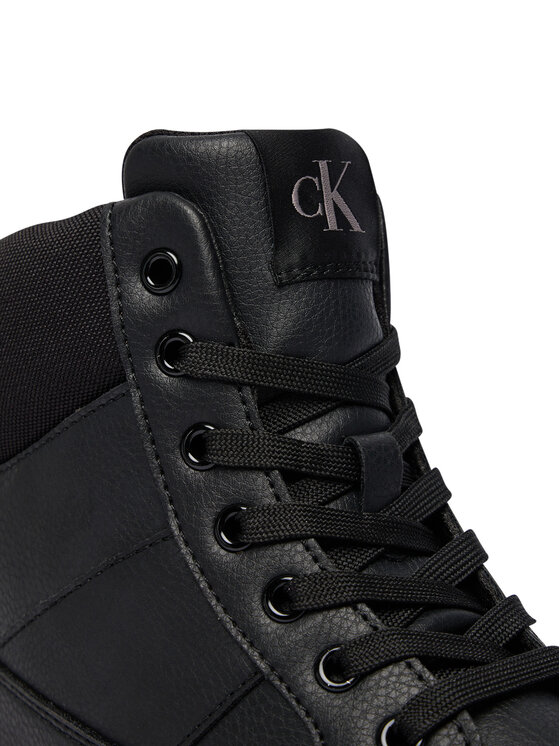 Calvin Klein Puszābaki Calvin Klein Lace-Up Bootie V3X5-83187-1695 D Melns