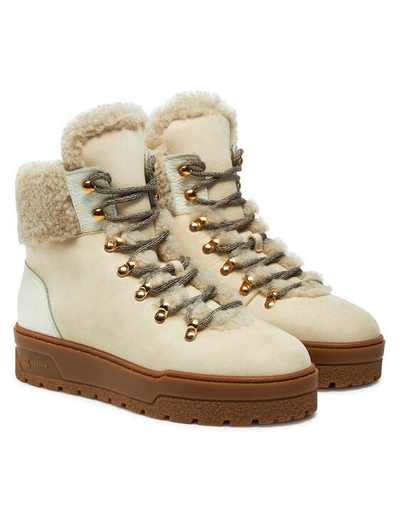 Pollini Зимни обувки Pollini SA21254H0LTOA10A Екрю