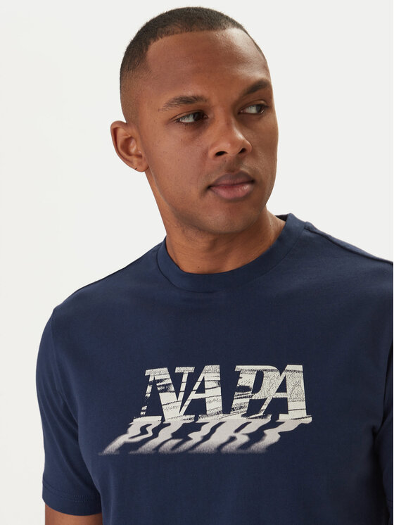 Napapijri Napapijri Camiseta Lodestar NP0A4FGY Azul marino Regular Fit
