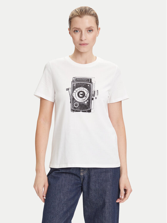 Weekend Max Mara Weekend Max Mara Футболка Guglia 2525976031 Білий Regular Fit