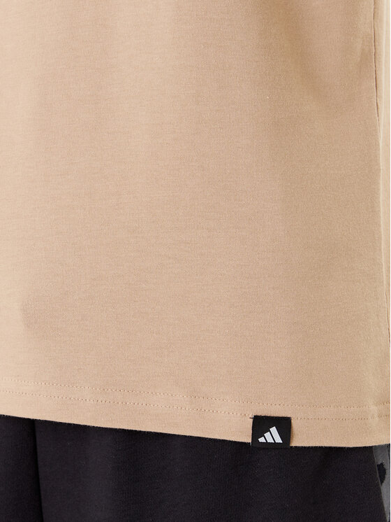 adidas adidas Футболка Slide Graphic JZ1037 Бежевий Regular Fit