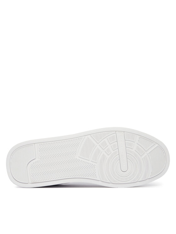 Tommy Hilfiger Laisvalaikio batai Tommy Hilfiger Th Court Core Ess Leather FM0FM05367 Balta