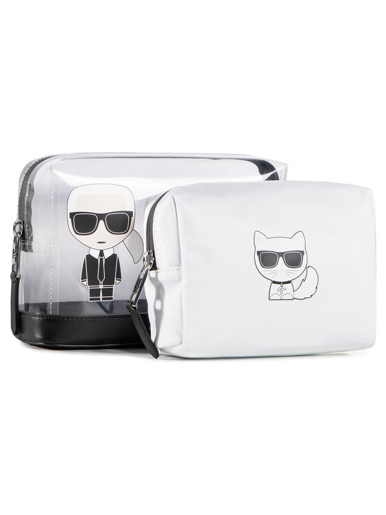 KARL LAGERFELD Комплект несесери KARL LAGERFELD 205W3203 Бял
