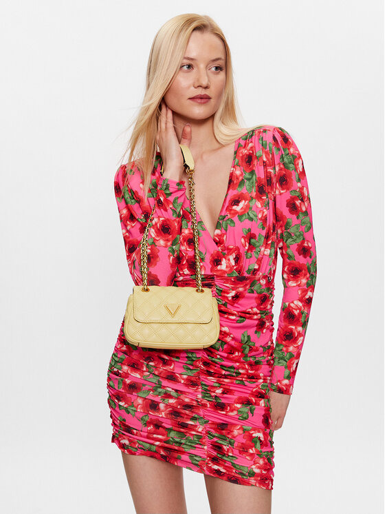 Guess Дамска чанта Guess Giully (QA) Mini Bags HWQA87 48780 Жълт