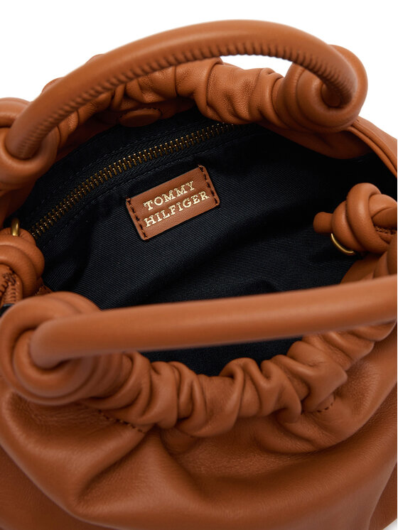 Tommy Hilfiger Borsetta Tommy Hilfiger Th Soft Leather Med Crossover AW0AW18369 Marrone