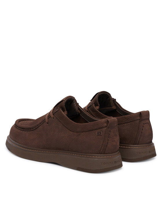 Tommy Hilfiger Poltopánky Tommy Hilfiger Comfort Nubuck Moc Toe Shoe FM0FM05975 Tmavo hnedá