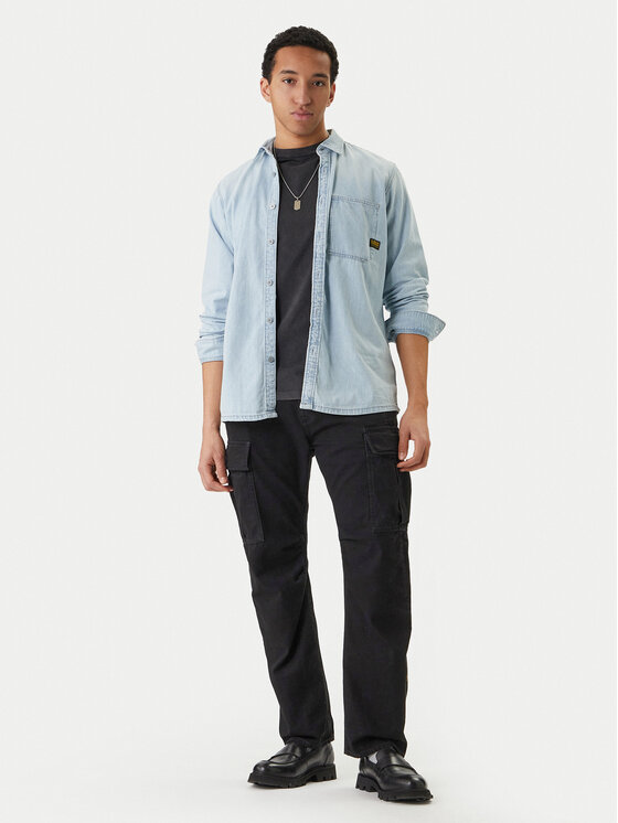 G-STAR G-Star Raw Jeans srajca D27083-D252 Svetlo modra Regular Fit