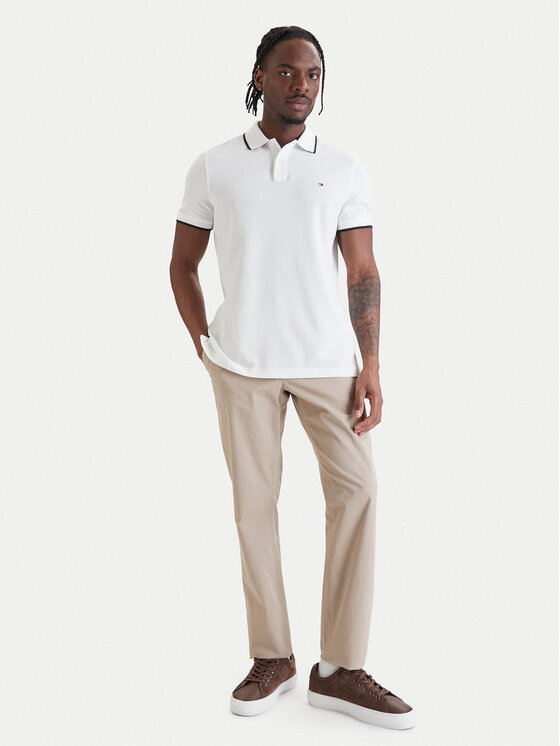 Tommy Hilfiger Tommy Hilfiger Polo Pique MW0MW42748 Blanco Regular Fit