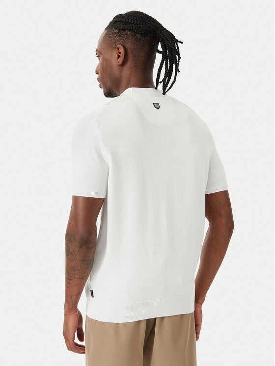 Beverly Hills Polo Club Beverly Hills Polo Club Camiseta M7611-HR Blanco Regular Fit