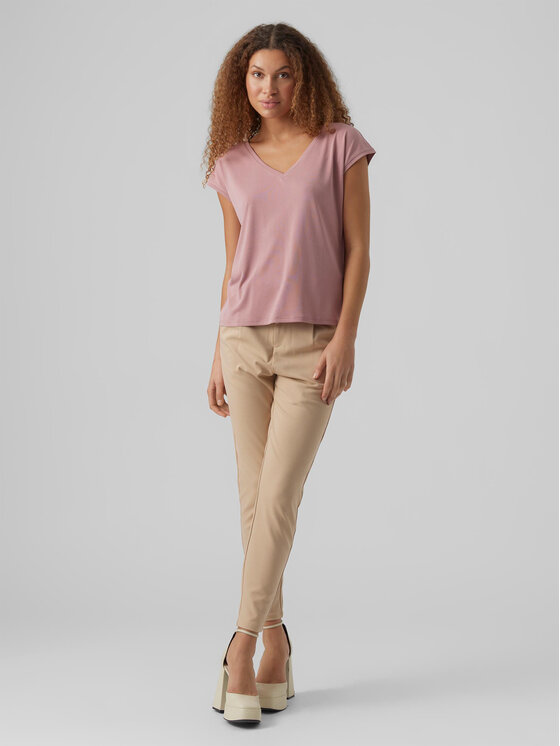 Vero Moda Vero Moda Majica Filli 10247666 Roza Regular Fit