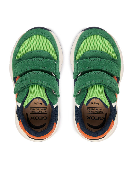 Geox Snīkeri Geox B Flexyper Mini Boy B656GC 01422 C0587 M Zaļš