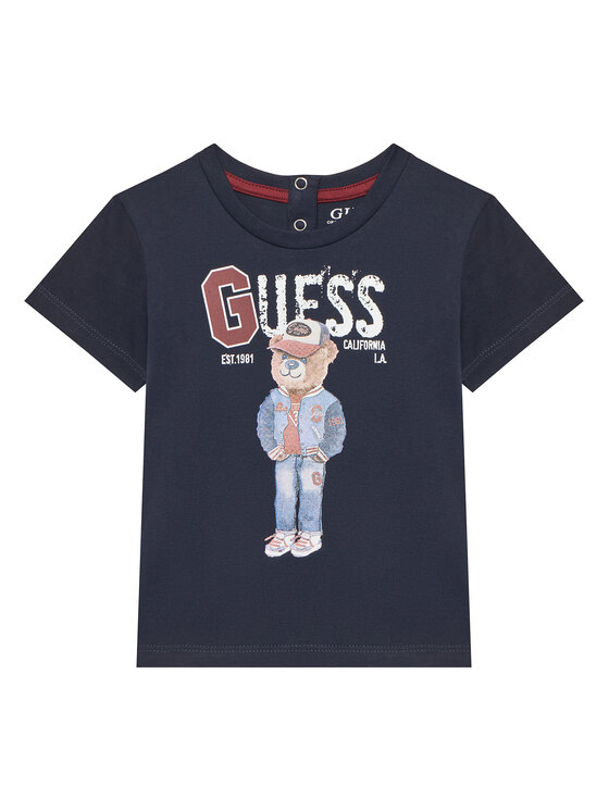 Guess Guess Футболка N5YI22 K8HM4 Cиній Regular Fit