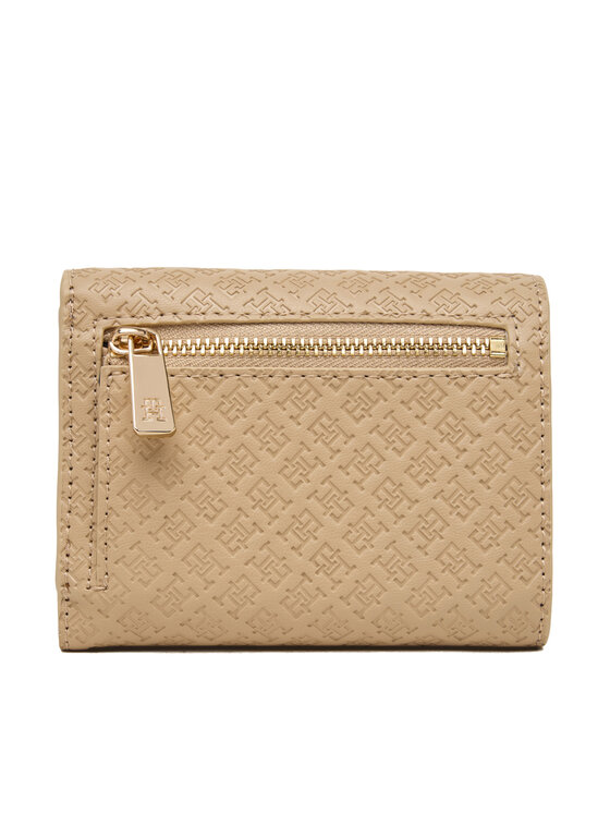 Tommy Hilfiger Maks Tommy Hilfiger Th Icon Trifold Mono AW0AW18484 Bēšs
