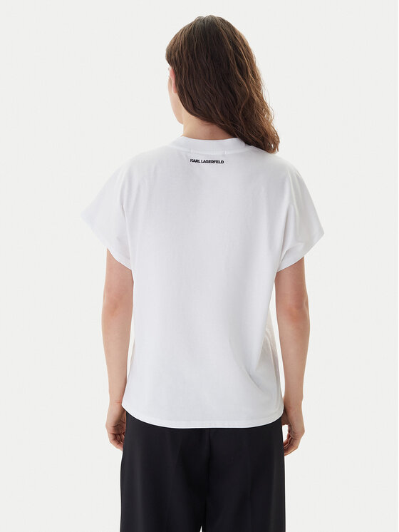 KARL LAGERFELD KARL LAGERFELD Camiseta A2W17115 Blanco Loose Fit