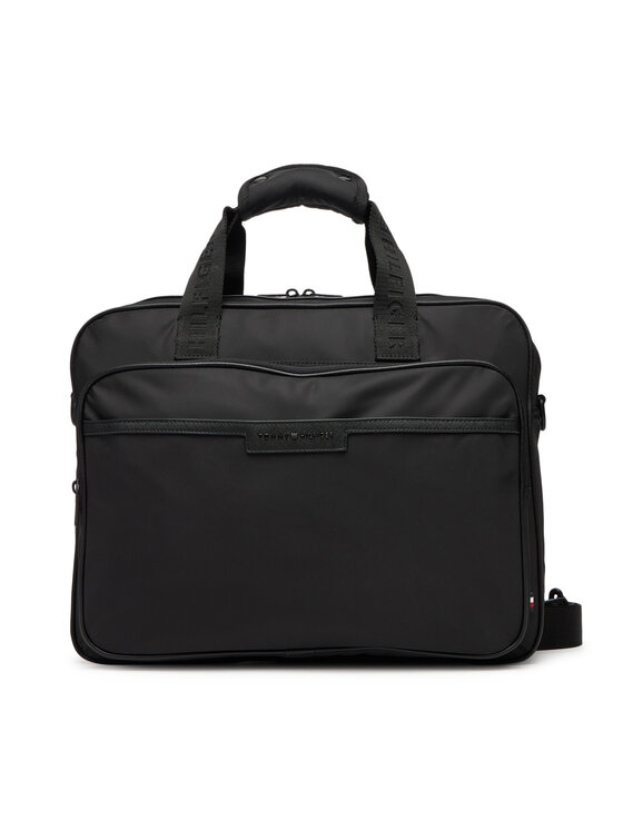 Tommy Hilfiger Taška na laptop Tommy Hilfiger Th Repreve Computer Bag AM0AM13466 Čierna