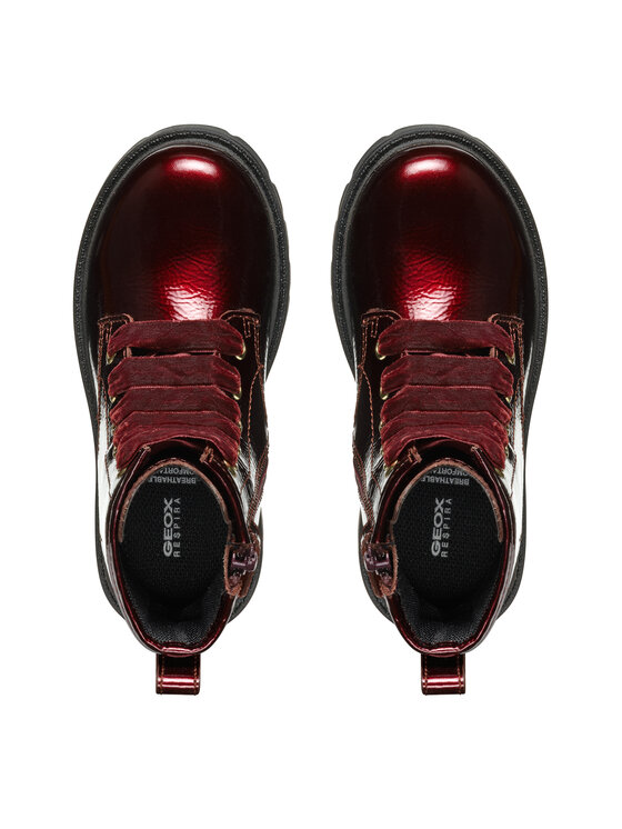 Geox Kozačky Geox J Shaylax Girl J46EXA 00067 C7005 D Bordó