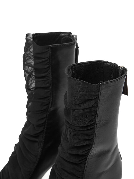 Patrizia Pepe Členková obuv Patrizia Pepe 2Y0020/V038-K103 Čierna