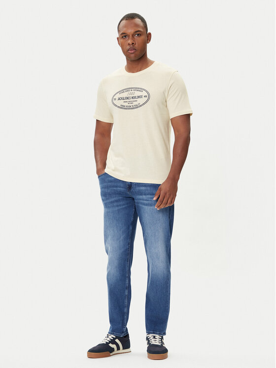 Jack & Jones Jack & Jones Camiseta York 12283800 Écru Relaxed Fit
