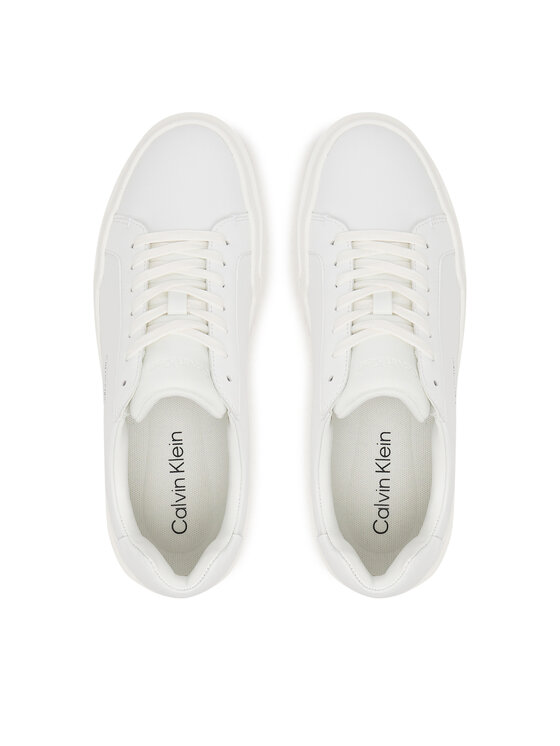 Calvin Klein Sneakers Calvin Klein Chunky Cupsole Laceup Lth Wn YW0YW01947 Alb