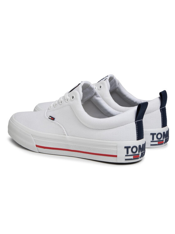Tommy Jeans Zapatillas de tenis Tommy Jeans Classic Low Tommy Jeans Sneaker EM0EM00405 Blanco