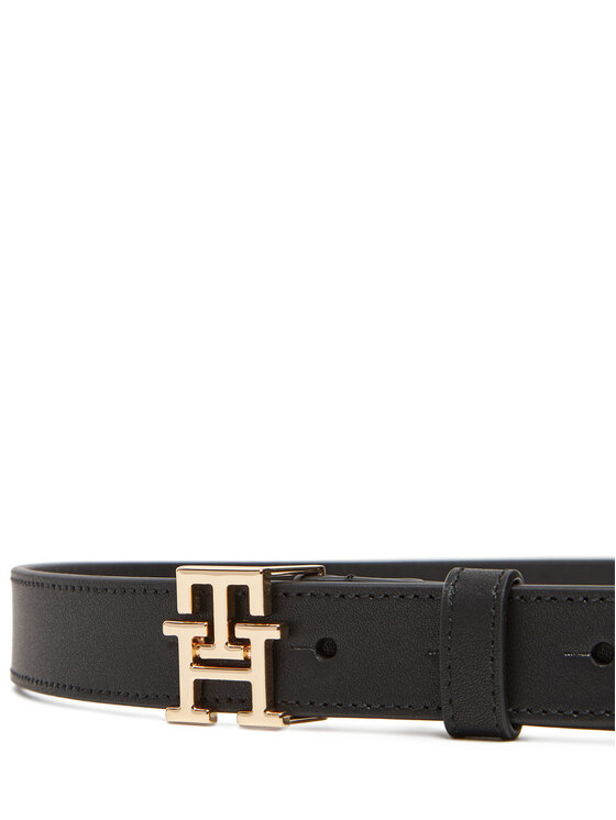 Tommy Hilfiger Cinturón para mujer Tommy Hilfiger Th Modern 2.5 AW0AW17496 Negro