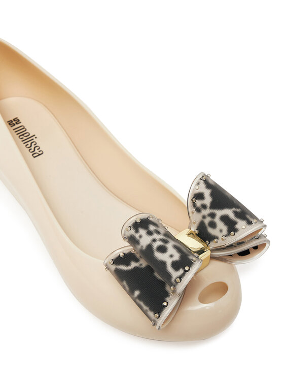 Melissa Ballerine Melissa Melissa Ultragirl Classic Bow Ad 35965 Beige