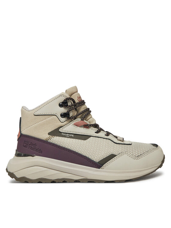 Jack Wolfskin Трекінгові черевики Jack Wolfskin Dromoventure Texapore Mid W 4059651 Бежевий