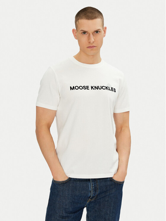 Moose Knuckles Moose Knuckles Футболка Conway M15MT760 Écru Regular Fit